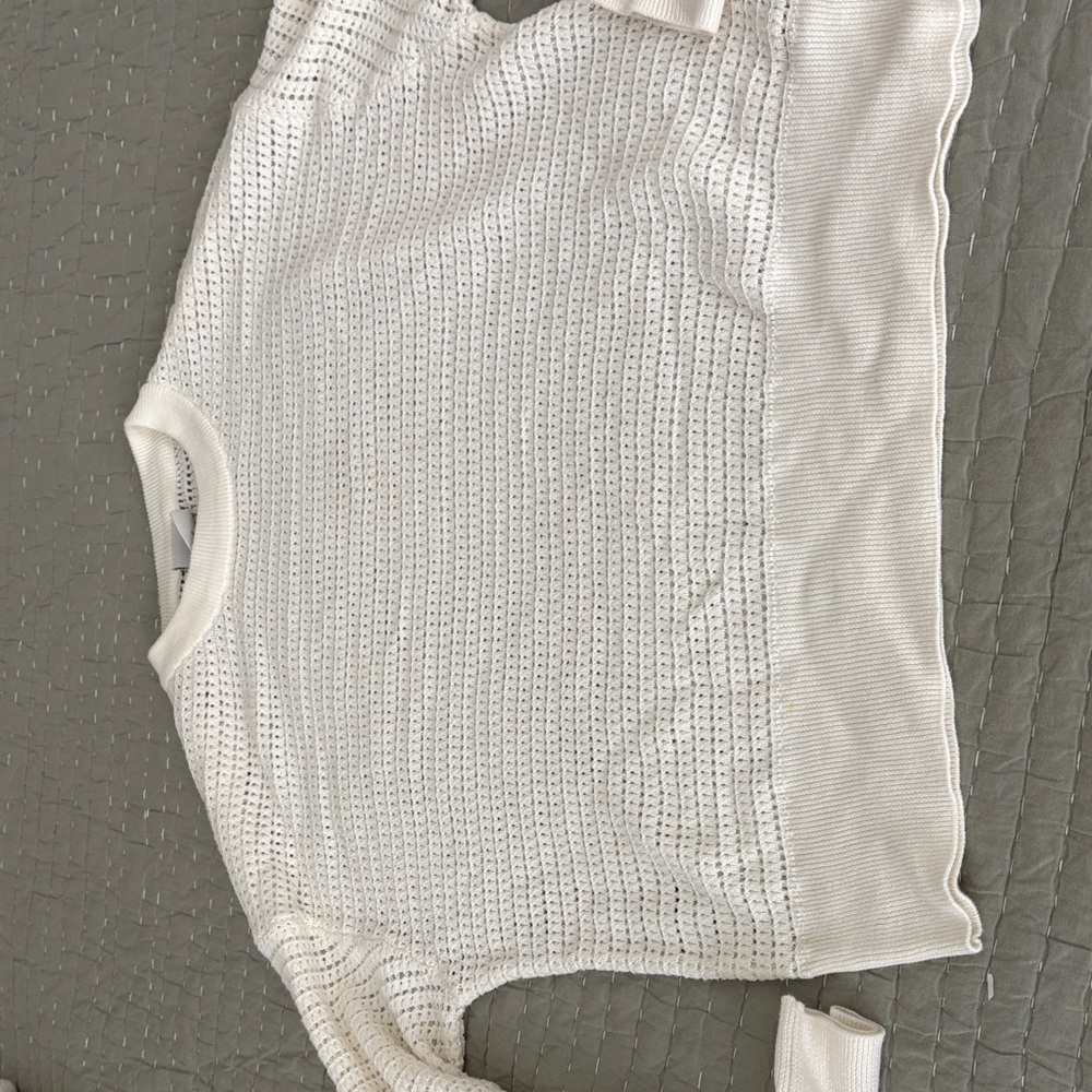 Varley Cream Knit Sweater size sm